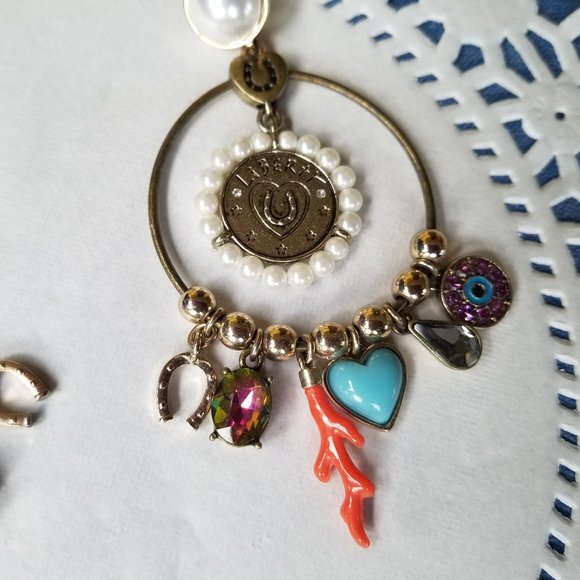 Betsey Johnson Vintage Hoop Charm Earrings - EPC - Picture 9 of 14